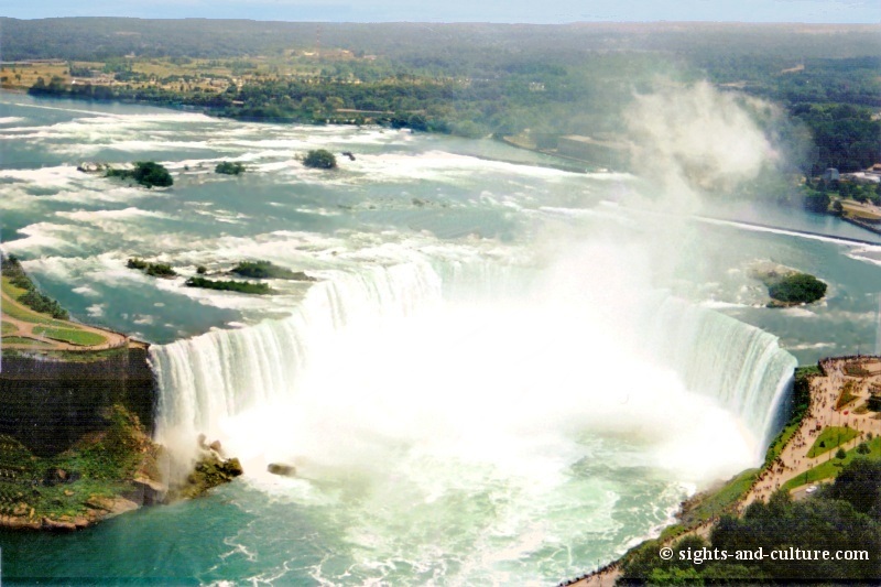 Niagara Falls - panoramic view of the Horsehoe Fall