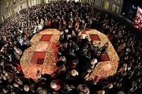 Leipzig, commemorating the victorious, peaceful revolution on October 9, 1989 with the Festival of Lights