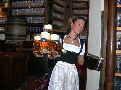 Munich Hofbräuhaus - beer waitress