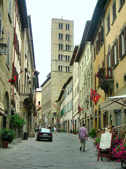 Arezzo Tower with the 100 windows