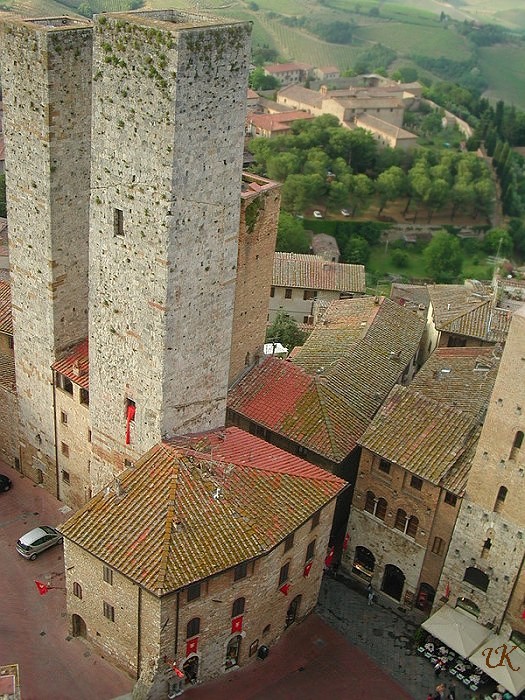 San Gimignano aerial view