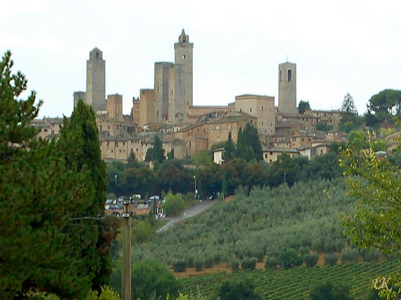 San Gimignano view of the city's skyline