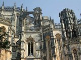 Batalha - church facade with decoration in Manueline style