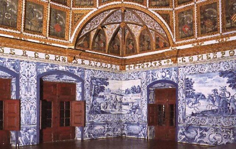 Sintra Palacio Nacional, elaborate decoration with azulejos